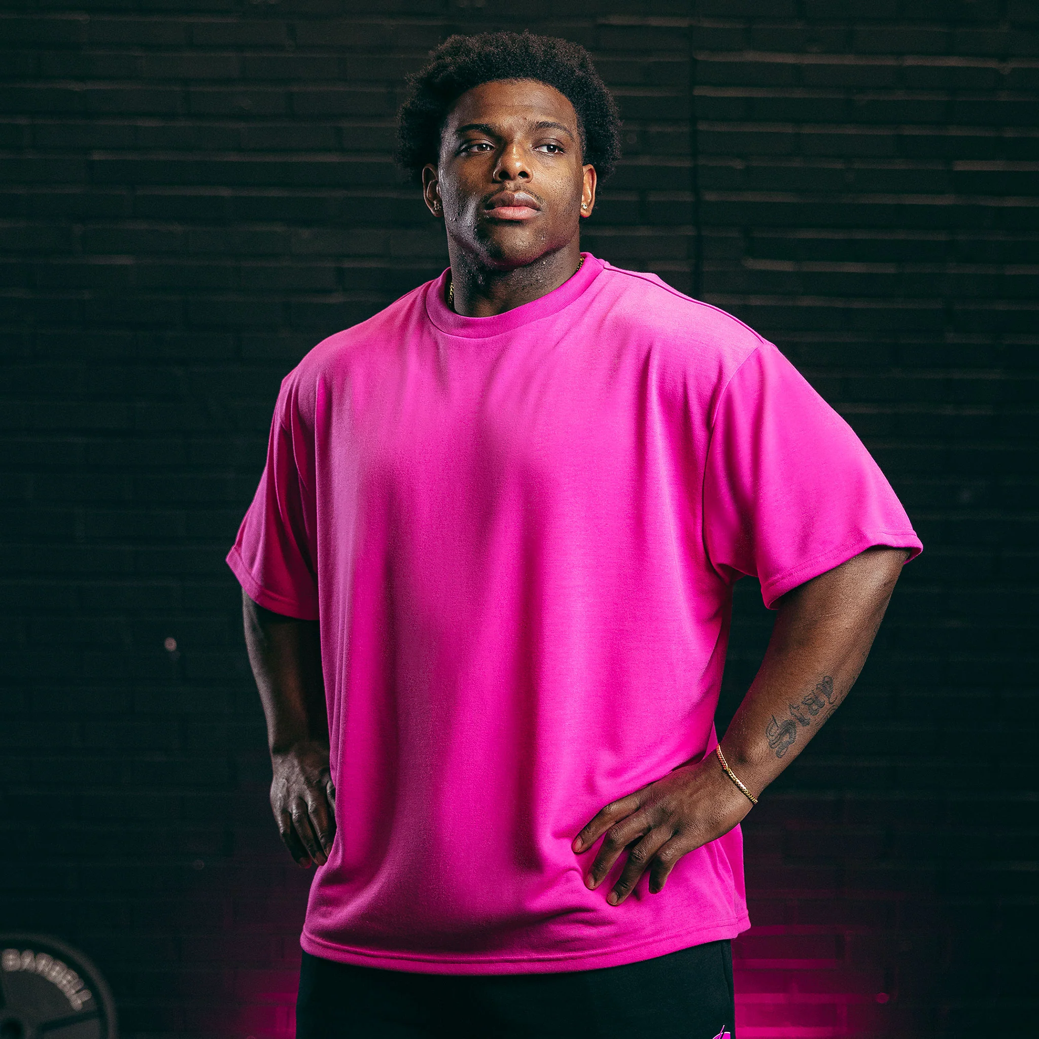 Oversized T-Shirt - Nova - - Unisex - Glow Pink - Image 3