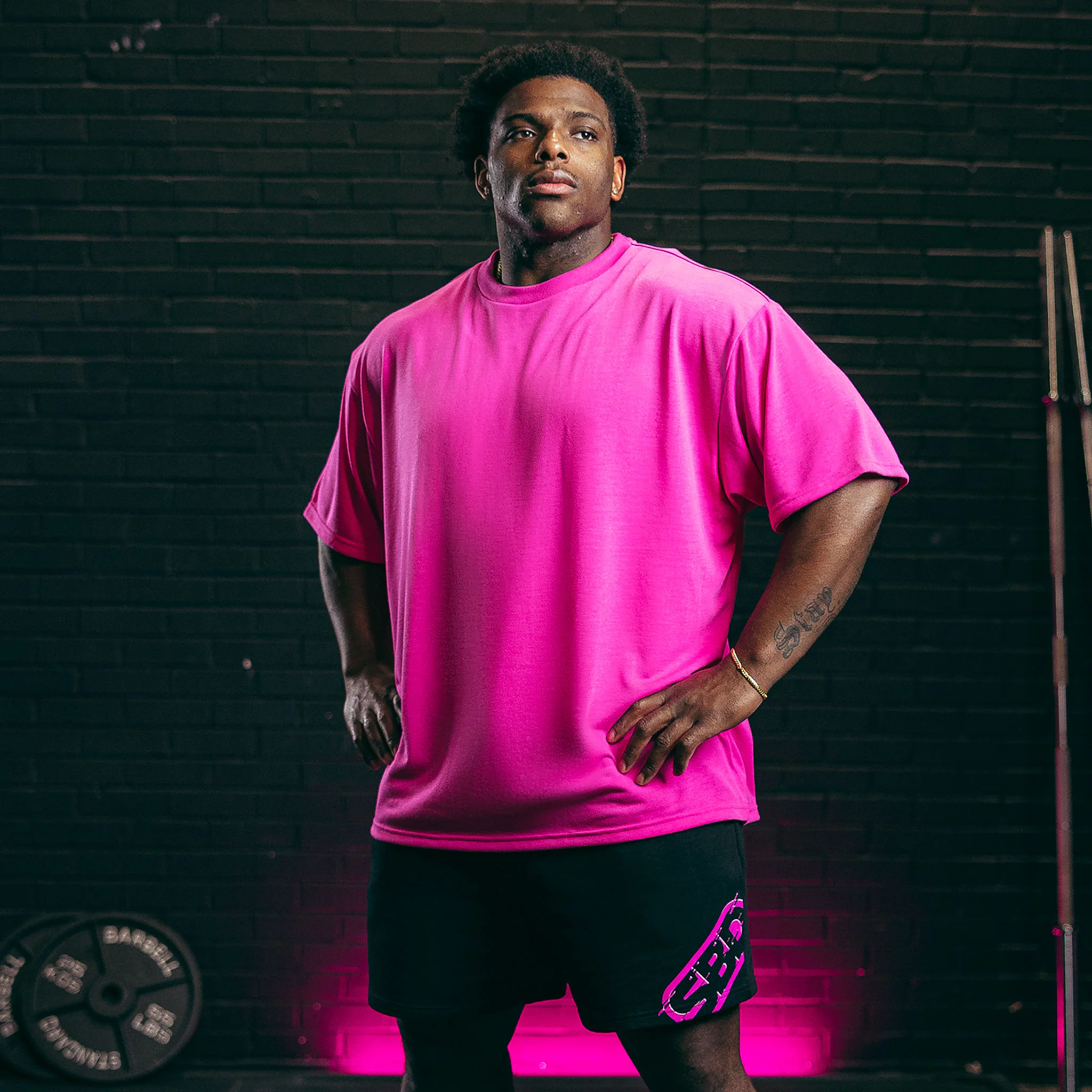Oversized T-Shirt - Nova - - Unisex - Glow Pink - Image 5