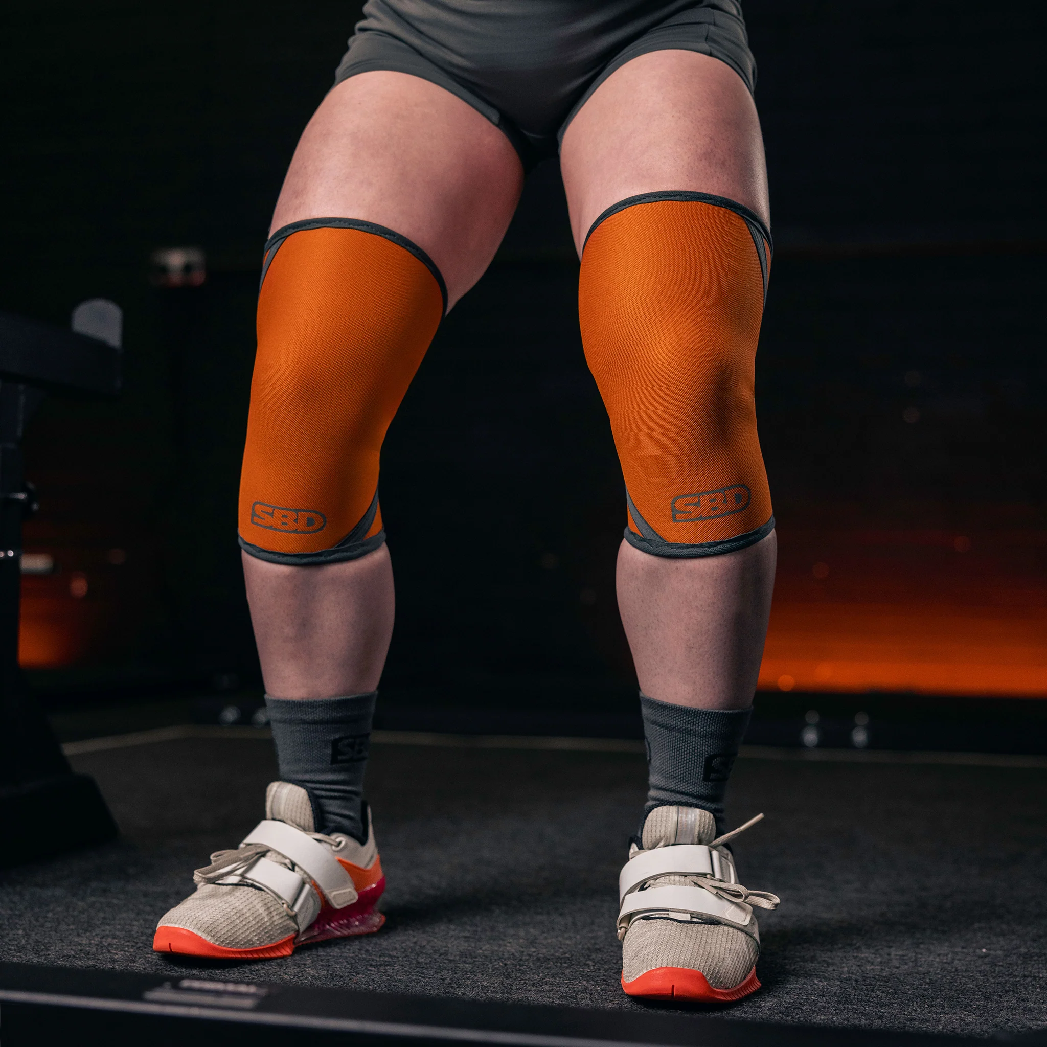 SBD Knee Sleeves 7MM FORGE LIMITED EDITION - ORANGE - Image 4