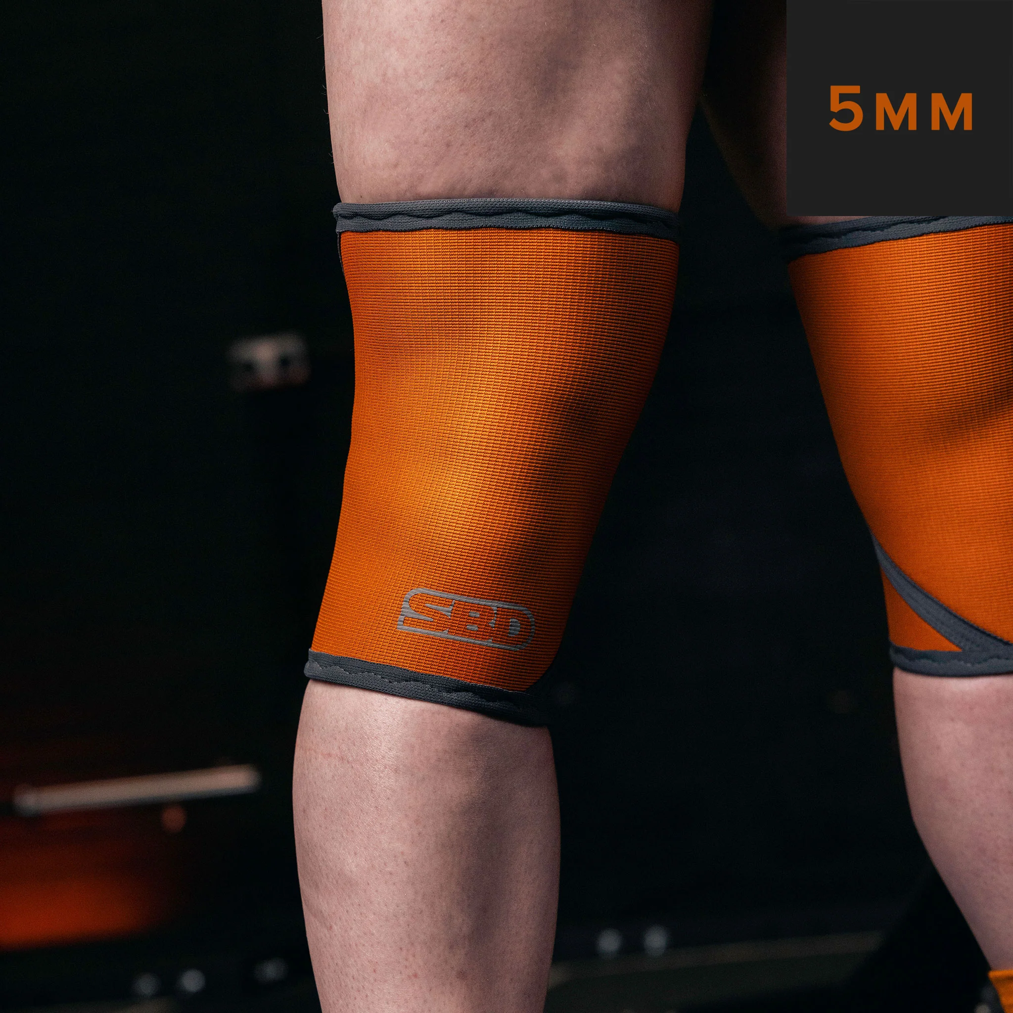 Weightlifting Knee Sleeves 5mm Forge limited edition Orange - Image 3